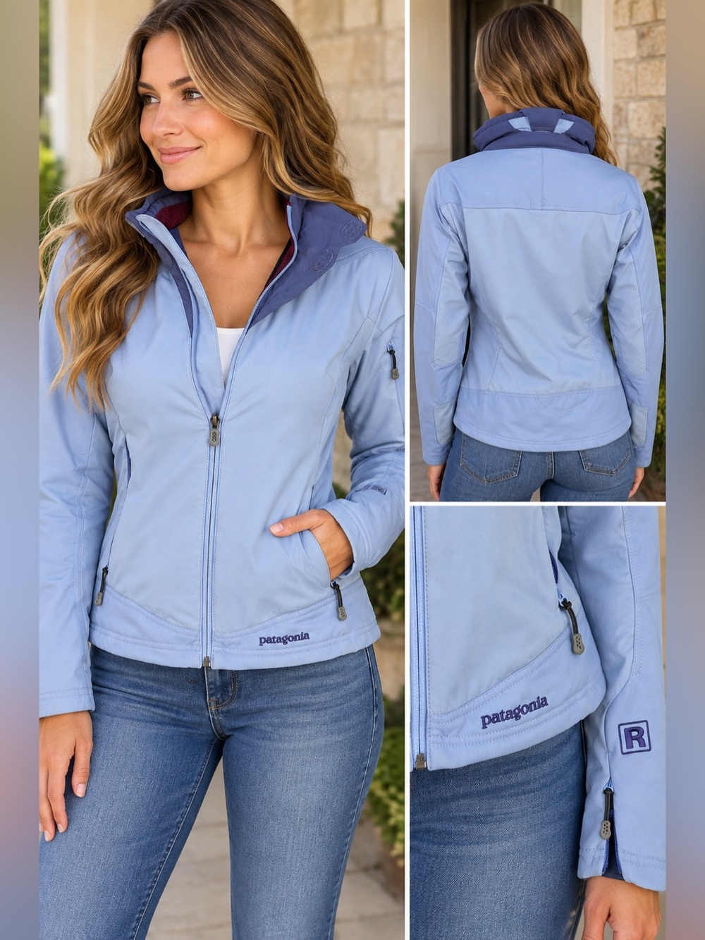 Patagonia Women's Softshell Jacket
Periwinkle/Maroon Outdoor Hiking
Casual Chic